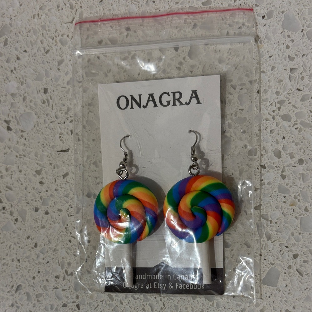 Rainbow Swirl Earrings